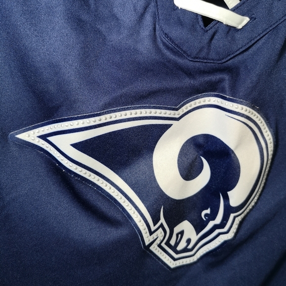 Fanatics  NFL Los Angeles Rams Women’s  Jersey  Graphic Logo  Blue  Size M - Picture 6 of 10